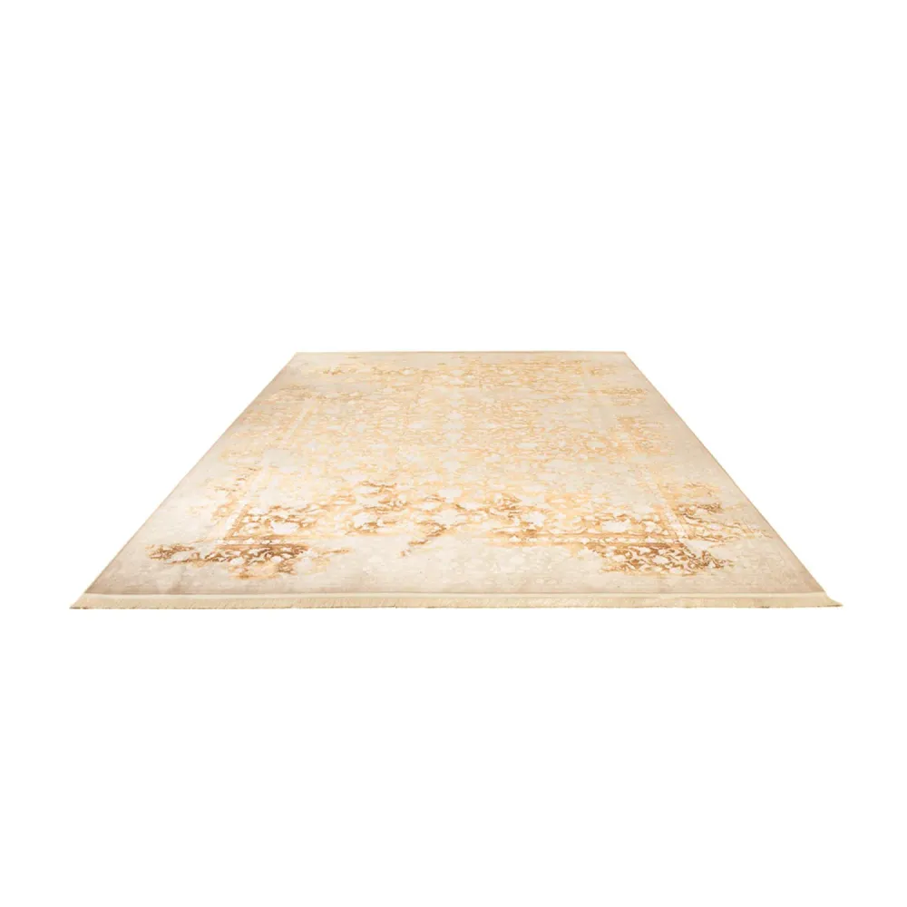 Tapete de tecido oriental - 350 x 250 cm - bege escuro