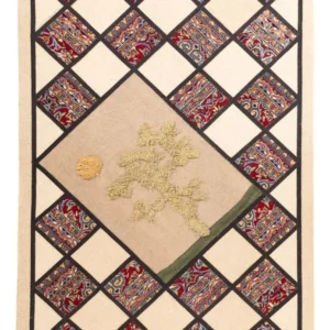 Tapete de trabalho em patchwork - 200 x 135 cm - multicolorido
