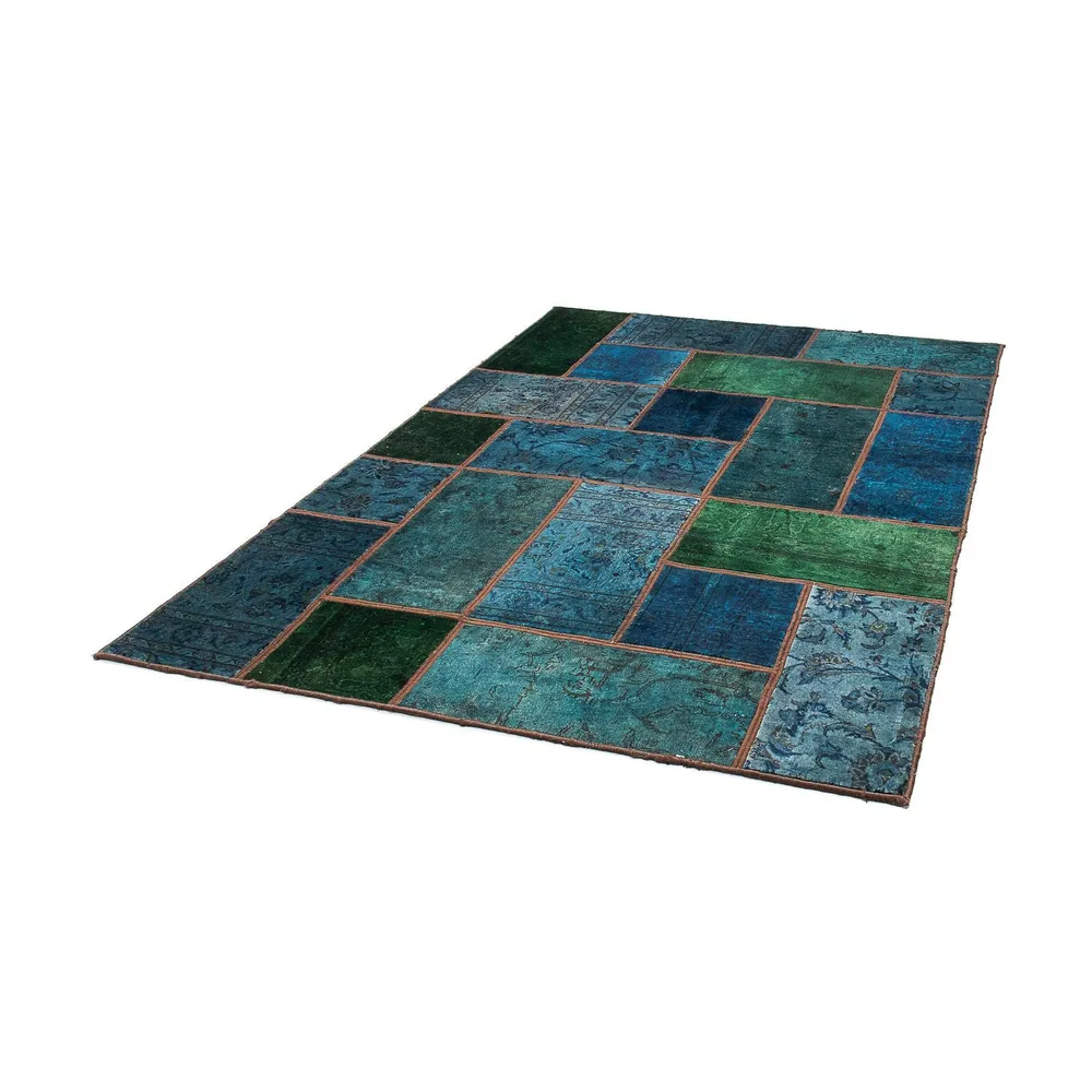 Tapete de trabalho em patchwork - 207 x 143 cm - multicolorido
