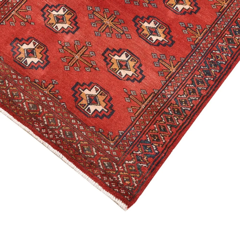 Tapete turquaman - 116 x 77 cm - vermelho