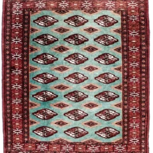 Tapete turquaman - 124 x 100 cm - turquesa