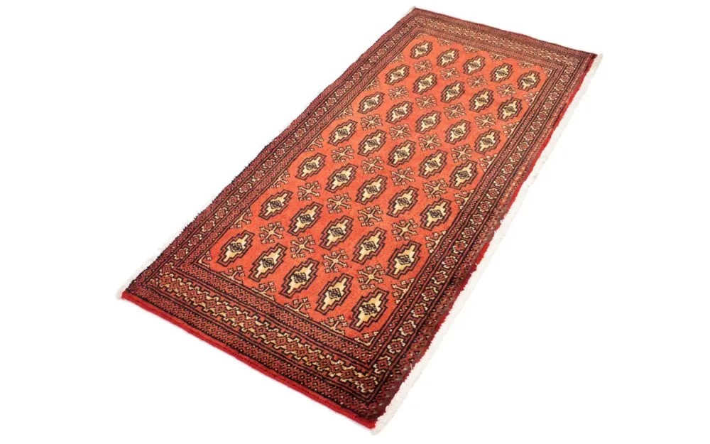 Tapete turquaman - 130 x 60 cm - ferrugem