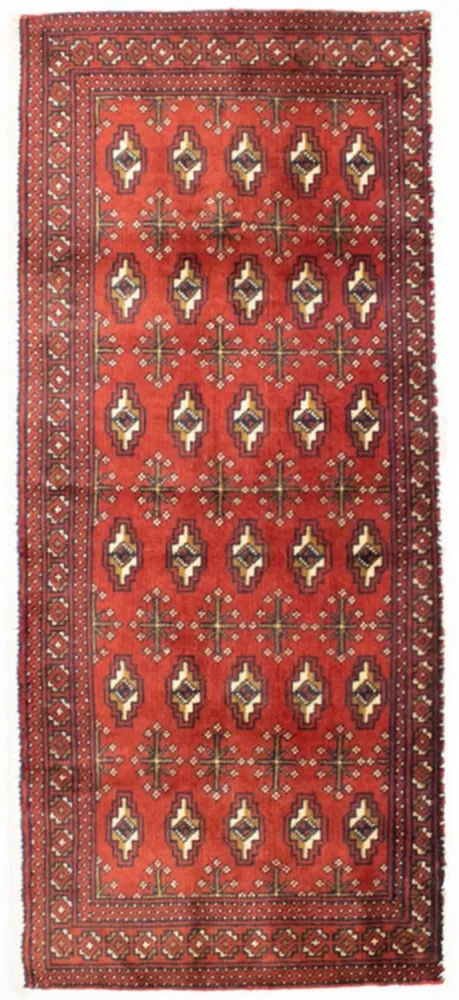 Tapete turquaman - 130 x 60 cm - ferrugem