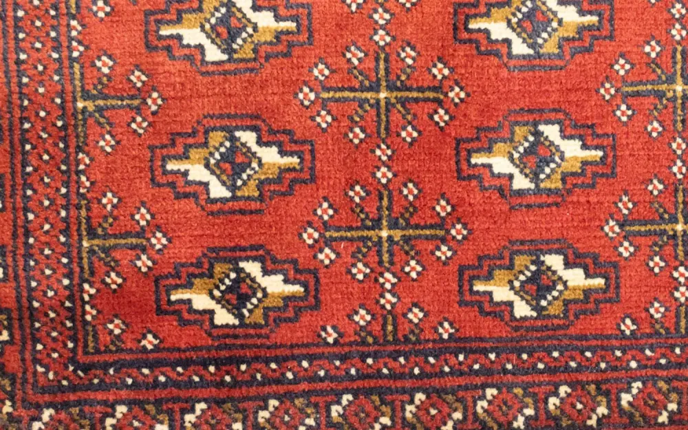 Tapete turquaman - 130 x 60 cm - ferrugem