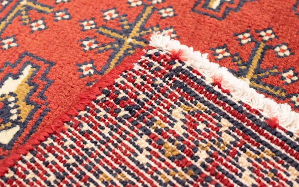 Tapete turquaman - 130 x 60 cm - ferrugem