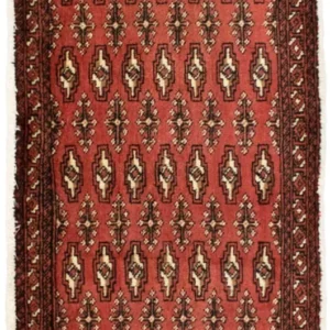 Tapete turquaman - 130 x 60 cm - ferrugem
