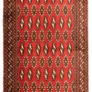 Tapete turquaman - 130 x 60 cm - ferrugem