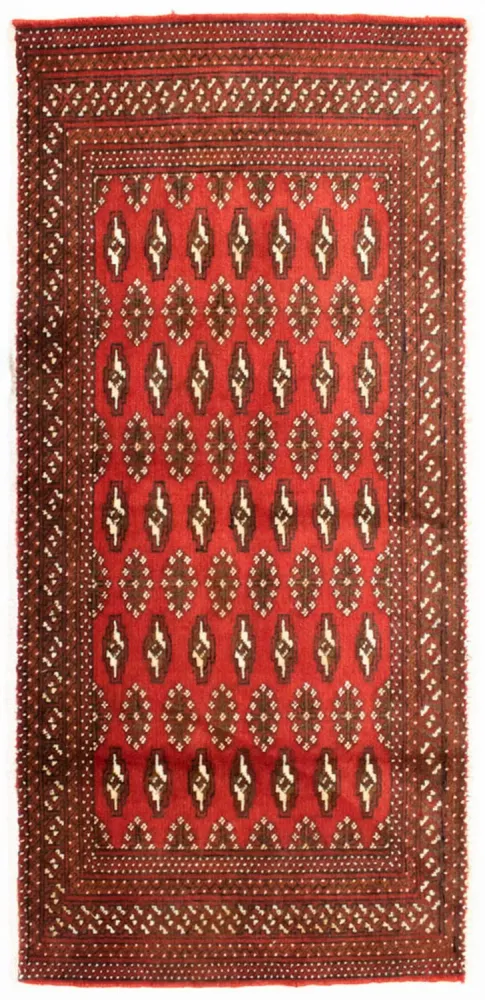 Tapete turquaman - 130 x 60 cm - ferrugem
