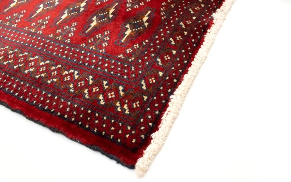 Tapete turquaman - 130 x 60 cm - vermelho
