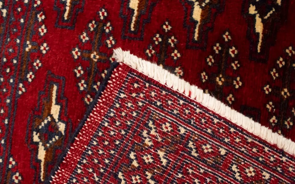 Tapete turquaman - 130 x 60 cm - vermelho