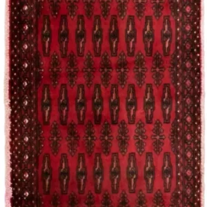 Tapete turquaman - 130 x 60 cm - vermelho