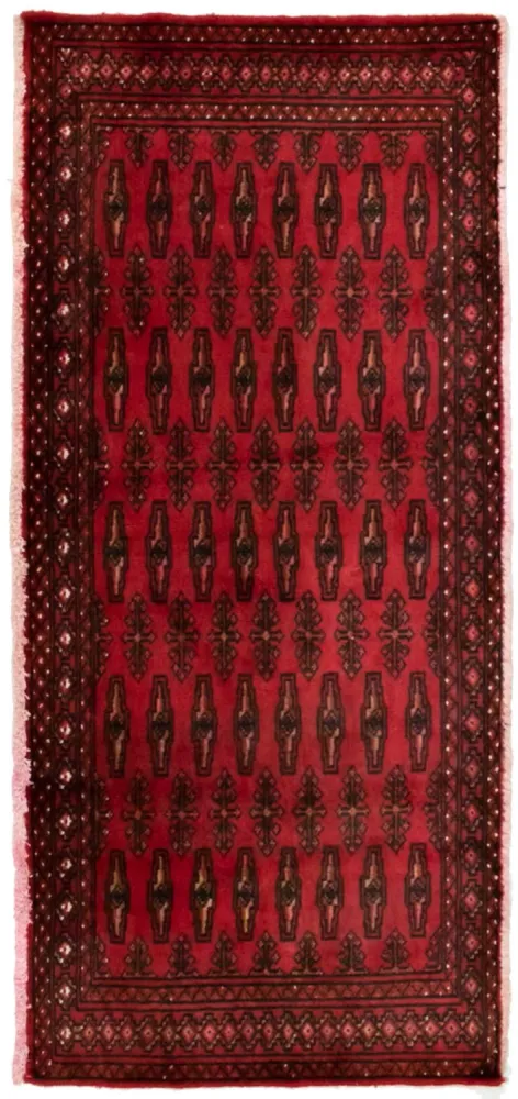 Tapete turquaman - 130 x 60 cm - vermelho