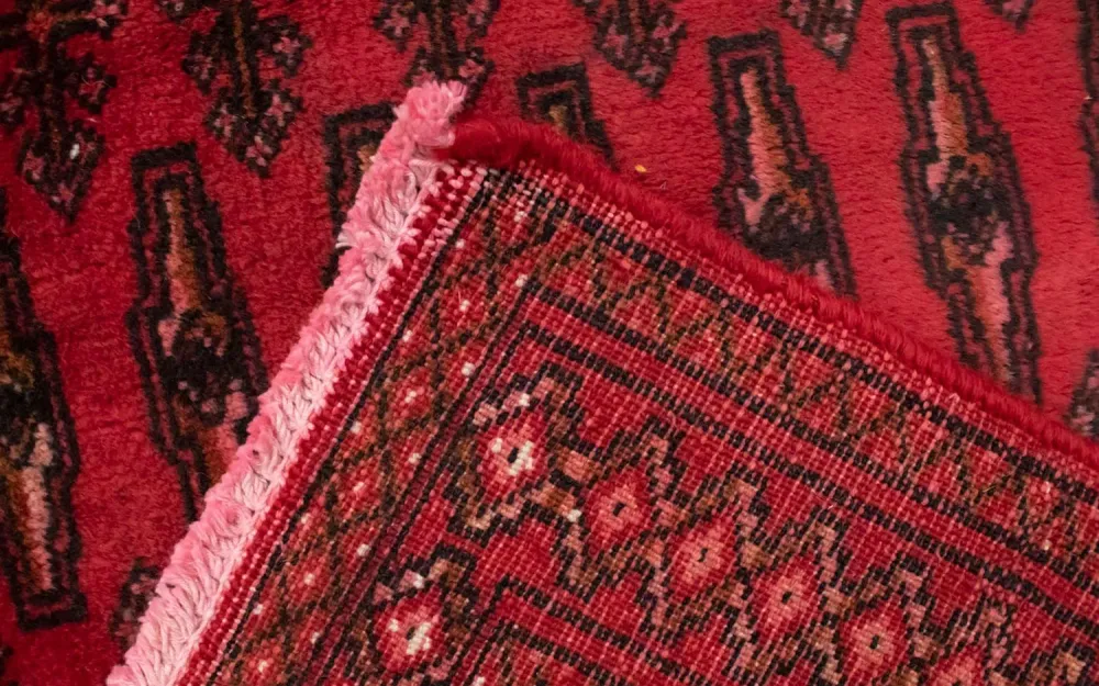 Tapete turquaman - 130 x 60 cm - vermelho