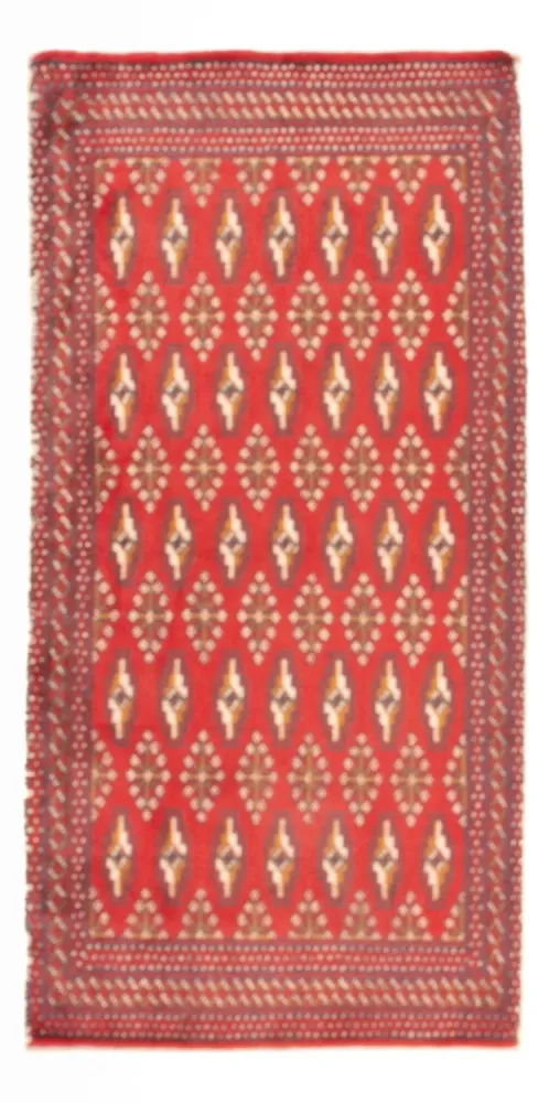 Tapete turquaman - 130 x 62 cm - vermelho