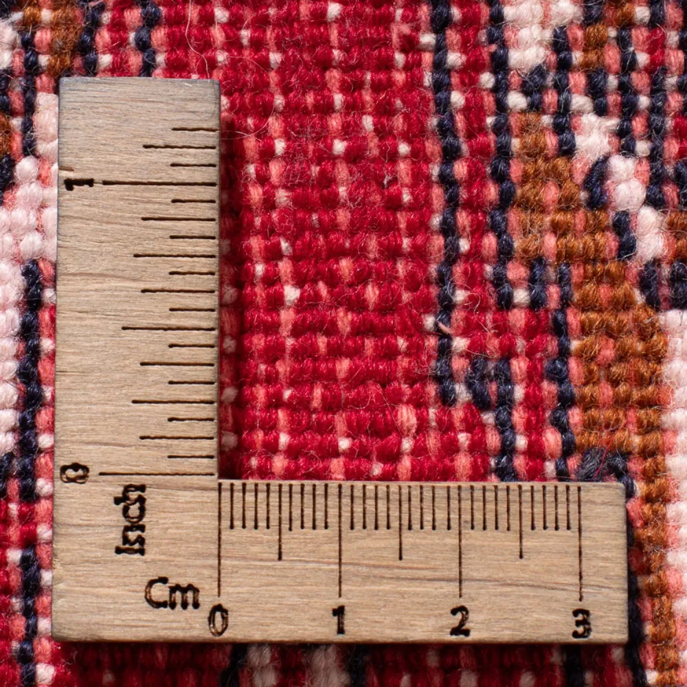 Tapete turquaman - 130 x 62 cm - vermelho