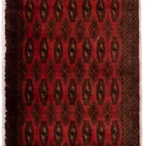 Tapete turquaman - 130 x 60 cm - vermelho