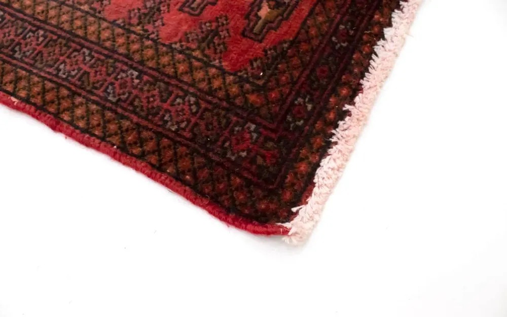 Tapete turquaman - 130 x 60 cm - vermelho
