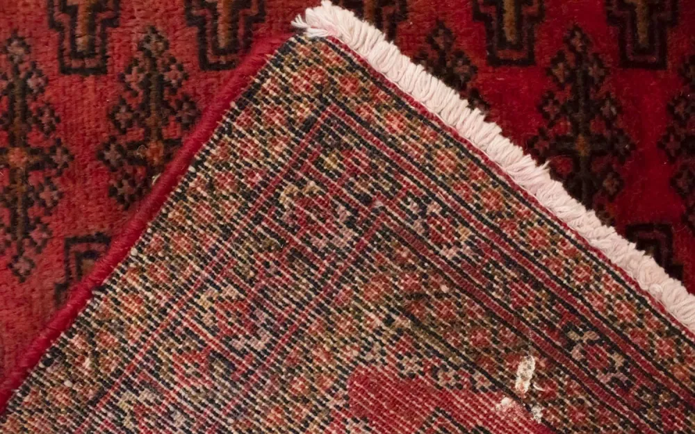 Tapete turquaman - 130 x 60 cm - vermelho
