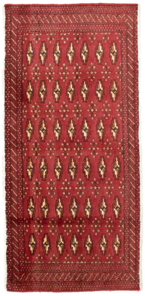 Tapete turquaman - 130 x 60 cm - vermelho