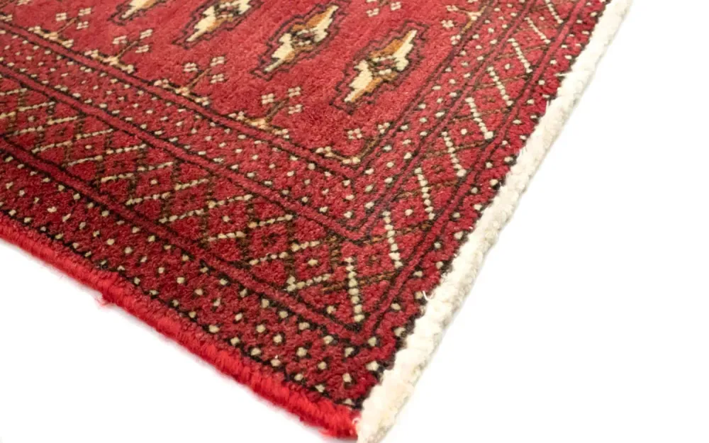 Tapete turquaman - 130 x 60 cm - vermelho