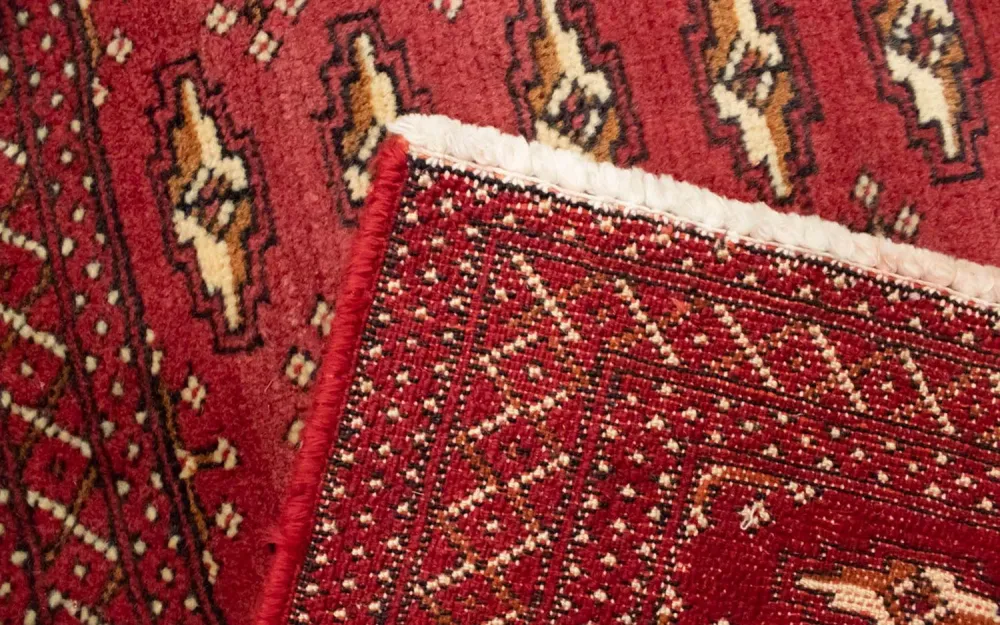Tapete turquaman - 130 x 60 cm - vermelho
