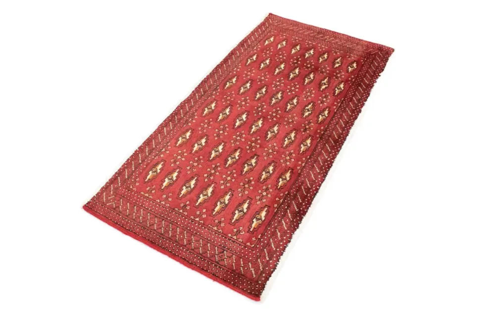 Tapete turquaman - 130 x 60 cm - vermelho