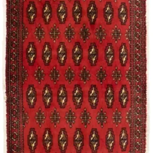 Tapete turquaman - 130 x 60 cm - vermelho
