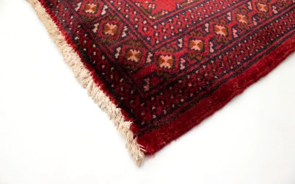 Tapete turquaman - 130 x 60 cm - vermelho