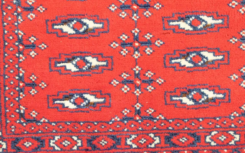 Tapete turquaman - 130 x 60 cm - vermelho