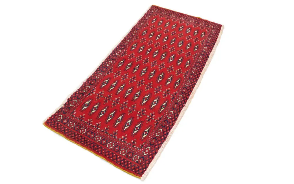 Tapete turquaman - 130 x 60 cm - vermelho