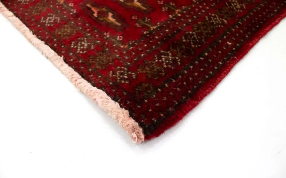 Tapete turquaman - 130 x 60 cm - vermelho