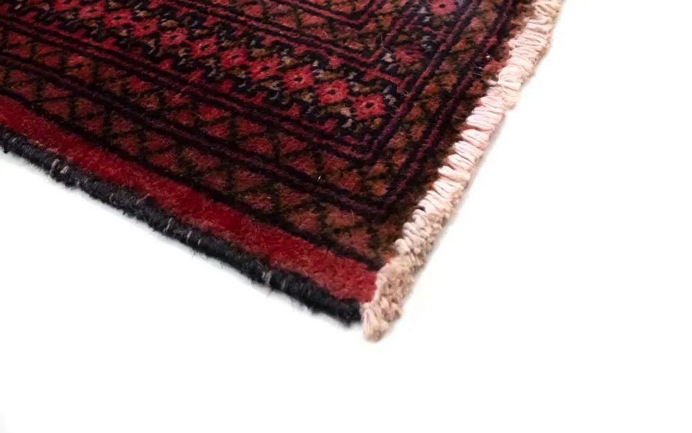 Tapete turquaman - 130 x 60 cm - vermelho