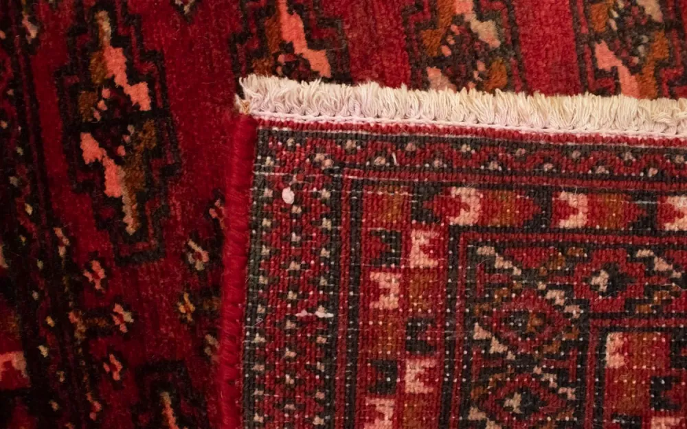 Tapete turquaman - 130 x 60 cm - vermelho