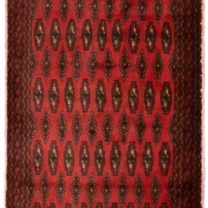 Tapete turquaman - 130 x 60 cm - vermelho
