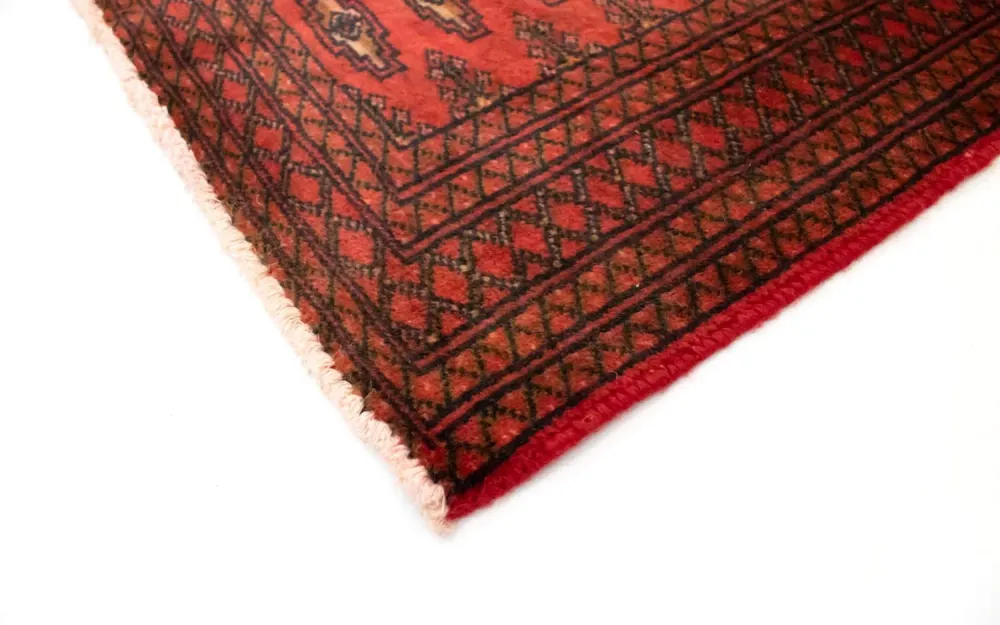 Tapete turquaman - 130 x 60 cm - vermelho