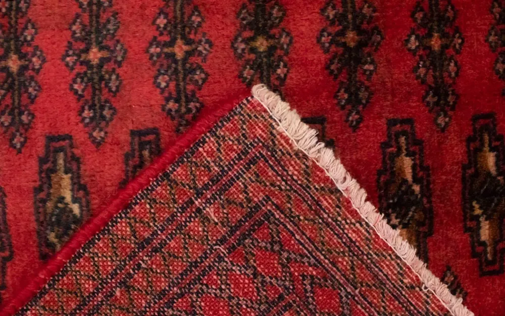 Tapete turquaman - 130 x 60 cm - vermelho