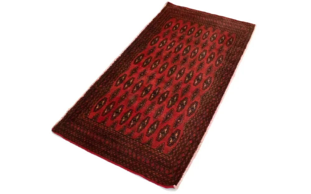 Tapete turquaman - 130 x 60 cm - vermelho