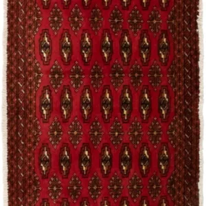 Tapete turquaman - 130 x 60 cm - vermelho