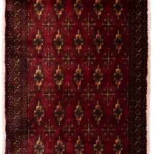 Tapete turquaman - 130 x 60 cm - vermelho