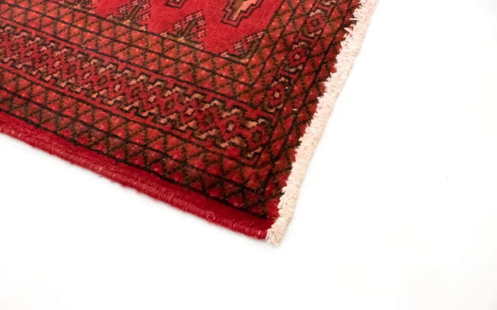 Tapete turquaman - 130 x 60 cm - vermelho