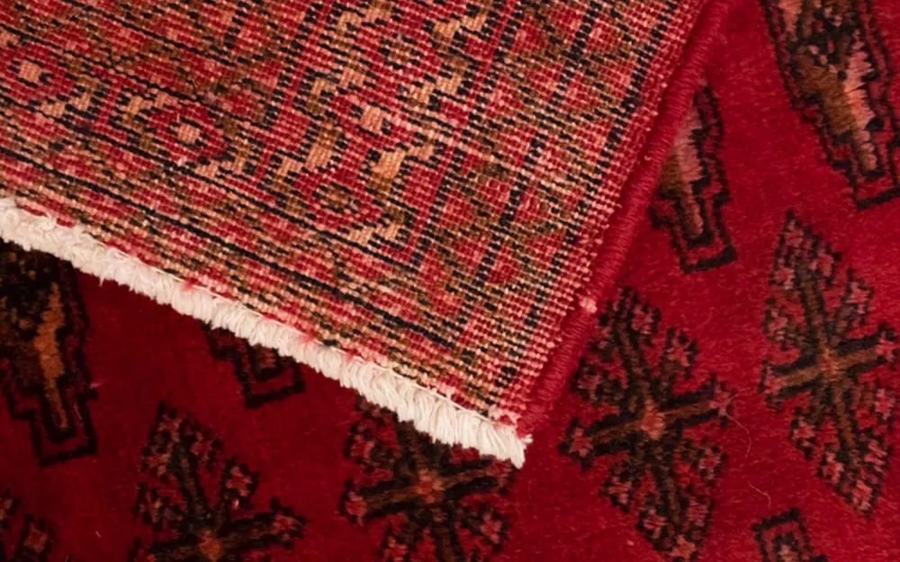 Tapete turquaman - 130 x 60 cm - vermelho