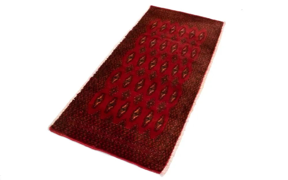 Tapete turquaman - 130 x 60 cm - vermelho