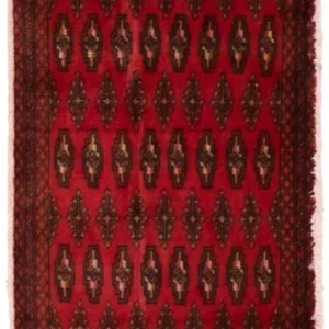 Tapete turquaman - 130 x 60 cm - vermelho