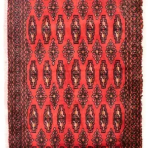 Tapete turquaman - 130 x 60 cm - vermelho