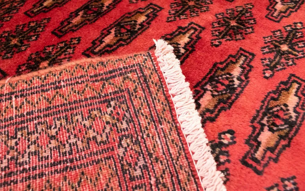Tapete turquaman - 130 x 60 cm - vermelho