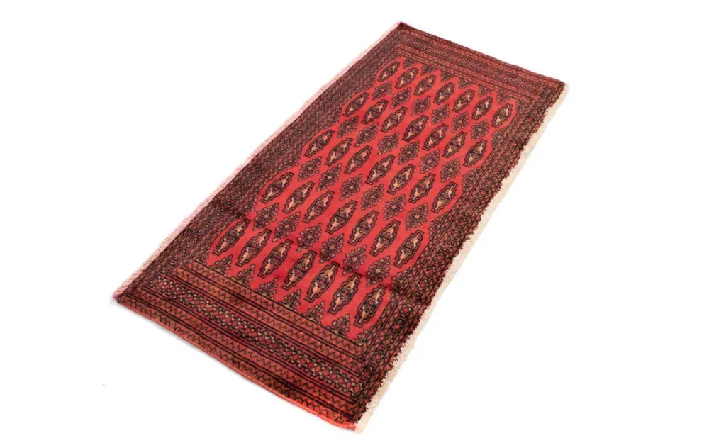 Tapete turquaman - 130 x 60 cm - vermelho