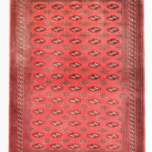 Tapete turquaman - 138 x 110 cm - vermelho