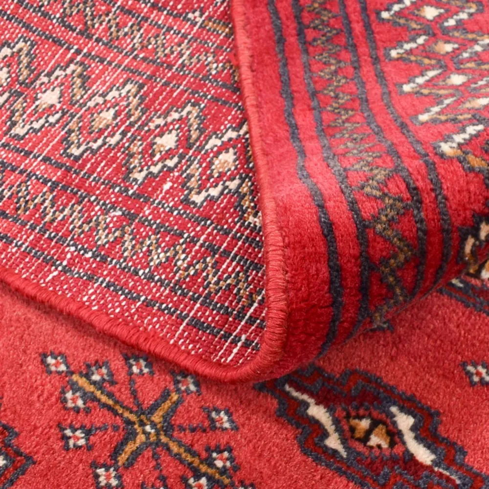 Tapete turquaman - 138 x 110 cm - vermelho