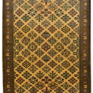 Tapete turquaman - 157 x 100 cm - ouro