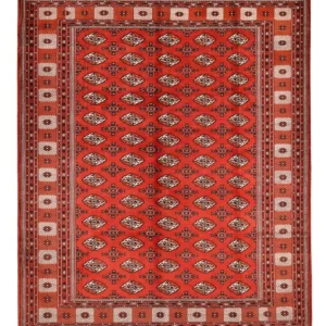 Tapete turquaman - 378 x 295 cm - vermelho